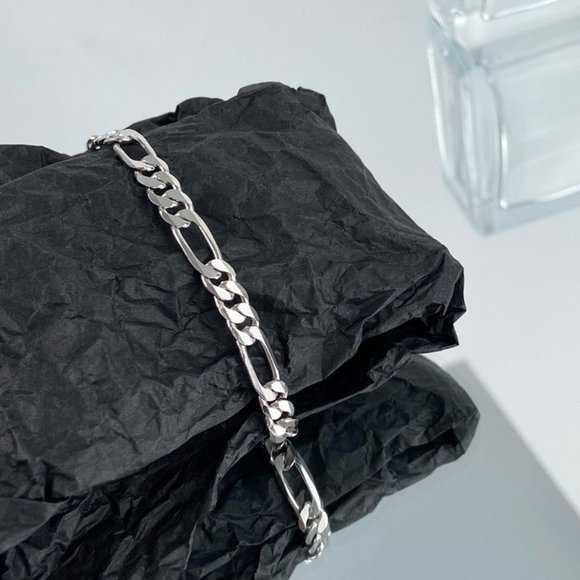 #NEW 925 Sterling Silver Link Chain Bracelet - Picture 4 of 7
